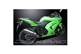 KAWASAKI 250R NINJA 2008-2013 SCARICO COMPLETO 2-1 320MM SILENZIATORE INOX TRI-OVALE