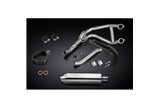 SISTEMA DI SCARICO COMPLETO 2-1 KAWASAKI GPZ500S SILENZIATORE TRI BSAU INOX DA 320 MM