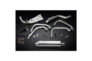 HONDA CB600F HORNET 1998-02 FULL EXHAUST SYSTEM 320MM STAINLESS TRI SILENCER