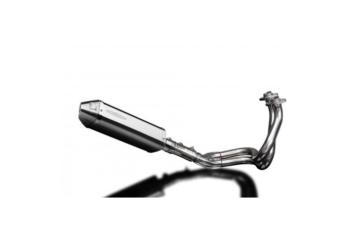 KAWASAKI ER6N ER6F 2006-11 FULL EXHAUST SYSTEM 320MM STAINLESS TRI SILENCER