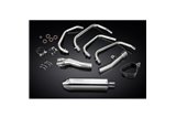 SISTEMA DI SCARICO COMPLETO KAWASAKI ZR7S SILENZIATORE TRI BSAU INOX DA 320 MM