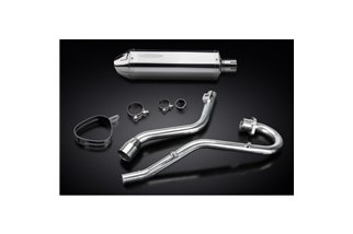 HONDA XR125L 2003-2010 SISTEMA DI SCARICO COMPLETO 320MM SILENZIATORE TRI BSAU INOX