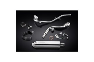 SUZUKI DR125SM 2009-14 FULL EXHAUST SYSTEM 320MM STAINLESS TRI BSAU SILENCER