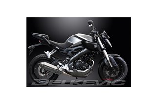 YAMAHA MT125 2014-2019 FULL EXHAUST SYSTEM 320MM STAINLESS TRI BSAU SILENCER