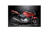 HONDA CB125 2008-2015 SCARICO COMPLETO 420MM SILENZIATORE INOX TRI-OVALE