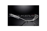 HONDA CBR600 FH FJ FK FL 87-90 SCARICO COMPLETO 4-1 420MM SILENZIATORE INOX TRIOVAL