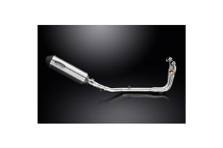 CFMOTO 450SS 2023-2025 / XOVAL 343MM (13.5 INCH) RH SILENCER 2 INTO 1 COMPLETE SYSTEM BRUSH 304 STAI