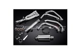 HONDA CBR600F 91-98 SISTEMA DI SCARICO COMPLETO 4-1 SILENZIATORE OVALE INOX DA 225 MM