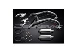 SISTEMA DI SCARICO COMPLETO YAMAHA V-MAX VMX1200 SILENZIATORI OVALI IN ACCIAIO INOX DA 225 MM