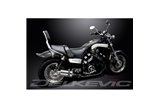 SISTEMA DI SCARICO COMPLETO YAMAHA V-MAX VMX1200 SILENZIATORI OVALI IN ACCIAIO INOX DA 225 MM