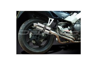 SISTEMA DI SCARICO COMPLETO HONDA VFR800FI 98-01 SILENZIATORE OVALE INOX DA 225 MM