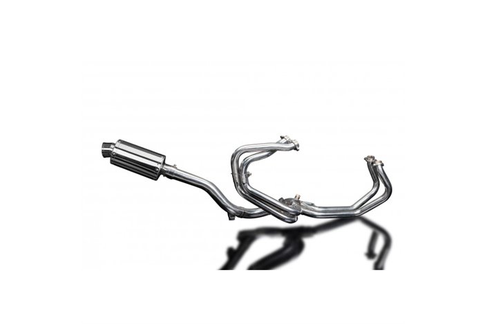 VFR800FI 1997-2002 / SS70 SILENZIATORE OVALE 225MM (9 POLLICI) ALTO LIVELLO SISTEMA COMPLETO 4-1 ACCIAIO INOX 304