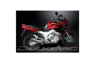 YAMAHA TDM850 91-01 SISTEMA DI SCARICO COMPLETO SILENZIATORE OVALE INOX DA 225 MM