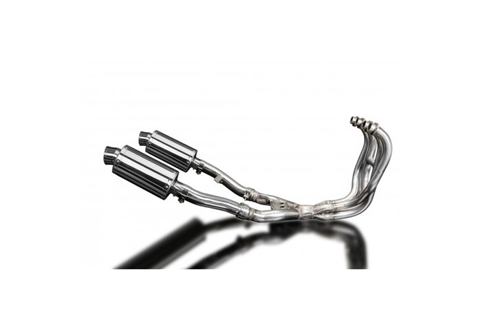 KAWASAKI ZZR400/600 1990-2009 FULL 4-2 EXHAUST SYSTEM 225MM STAINLESS SILENCERS