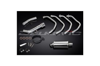 SUZUKI GSX1250FA 2010-16 FULL EXHAUST SYSTEM 225MM STAINLESS OVAL SILENCER