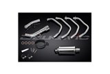 SUZUKI GSX1250FA 2010-16 FULL EXHAUST SYSTEM 225MM STAINLESS OVAL SILENCER