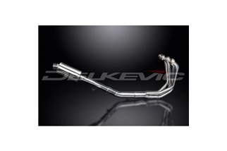 SUZUKI GSX650FA 2007-16 FULL EXHAUST SYSTEM 225MM STAINLESS OVAL SILENCER