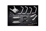 YAMAHA FJ1200 3CV 1988-90 SCARICO COMPLETO 4-2 SILENZIATORI OVALI INOX DA 225 MM