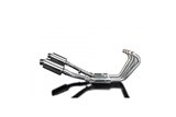 YAMAHA XJR1200 FULL 4-2 EXHAUST SYSTEM 225MM STAINLESS OVAL SILENCERS