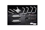 YAMAHA XJR1300 1998-06 SISTEMA DI SCARICO COMPLETO 4-2 SILENZIATORI OVALI IN ACCIAIO INOX DA 225 MM