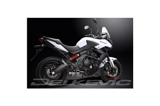 KAWASAKI KLE650 VERSYS 2007-14 SCARICO COMPLETO 225MM SILENZIATORE OVALE INOX