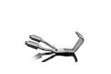 YAMAHA FJ1200 3XW 1991-96 FULL EXHAUST SYSTEM 225MM STAINLESS OVAL SILENCERS