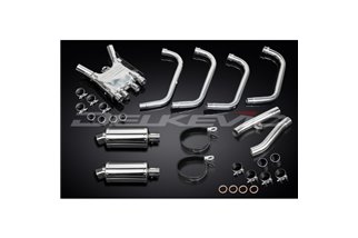 YAMAHA FJ1200 3XW 1991-96 SISTEMA DI SCARICO COMPLETO SILENZIATORI OVALI INOX DA 225 MM