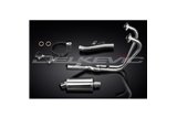 HONDA CB500 SPORT 1994-2003 SISTEMA DI SCARICO COMPLETO SILENZIATORE OVALE INOX DA 225 MM