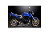 HONDA CB500 SPORT 1994-2003 SISTEMA DI SCARICO COMPLETO SILENZIATORE OVALE INOX DA 225 MM