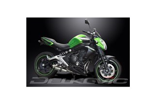 KAWASAKI ER6N ER6F 2012-16 SISTEMA DI SCARICO COMPLETO SILENZIATORE OVALE INOX DA 225 MM