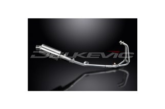 KAWASAKI 250R NINJA 2008-2013 SCARICO COMPLETO 2-1 225MM SILENZIATORE OVALE INOX