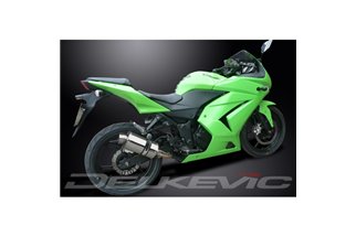 KAWASAKI 250R NINJA 2008-2013 SCARICO COMPLETO 2-1 225MM SILENZIATORE OVALE INOX