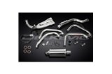 HONDA CB600F HORNET 1998-02 SISTEMA DI SCARICO COMPLETO SILENZIATORE OVALE INOX DA 225 MM