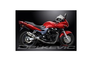 SISTEMA DI SCARICO COMPLETO KAWASAKI ZR7S SILENZIATORE OVALE INOX DA 225 MM