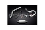 SUZUKI DRZ400S DRZ400SM SISTEMA DI SCARICO COMPLETO SILENZIATORE OVALE INOX DA 225 MM