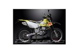 SUZUKI DRZ400S DRZ400SM SISTEMA DI SCARICO COMPLETO SILENZIATORE OVALE INOX DA 225 MM