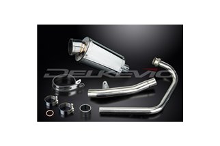 SISTEMA DI SCARICO COMPLETO HONDA CBF250 2004-2012 SILENZIATORE OVALE INOX DA 225 MM