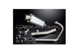 SISTEMA DI SCARICO COMPLETO HONDA CBF250 2004-2012 SILENZIATORE OVALE INOX DA 225 MM