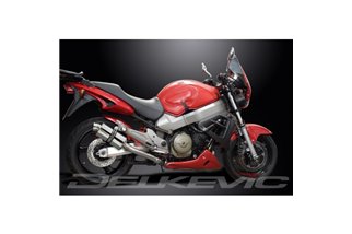 HONDA CB1100SF X11 1999-02 SCARICO COMPLETO 4-1 SILENZIATORE OVALE INOX DA 225 MM