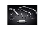 SISTEMA DI SCARICO COMPLETO HONDA XL125V VARADERO SILENZIATORE OVALE INOX DA 225 MM