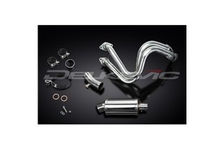 KAWASAKI Z650 2017-2023 SCARICO COMPLETO 2-1 225MM OVALE SILENZIATORE INOX CAN