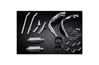 SUZUKI GSX1300R HAYABUSA 99-07 DECAT SCARICO COMPLETO 4-2 225MM INOX OVALE