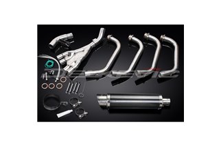 YAMAHA XJ600 DIVERSION 92-04 FULL 4-1 EXHAUST 350MM CARBON ROUND BSAU SILENCER