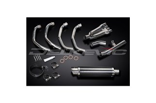 HONDA CBR600F 99-00 SISTEMA DI SCARICO COMPLETO 4-1 SILENZIATORE TONDO IN CARBONIO BSAU DA 350 MM