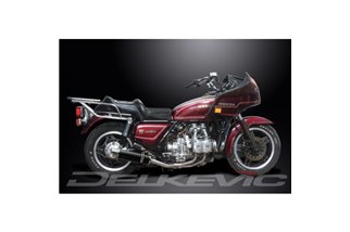 HONDA GL1100 GOLDWING 80-83 SCARICO COMPLETO 4-2 350MM CARBONIO BSAU ROAD SILENZIATORI