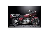 HONDA GL1100 GOLDWING 80-83 SCARICO COMPLETO 4-2 350MM CARBONIO BSAU ROAD SILENZIATORI