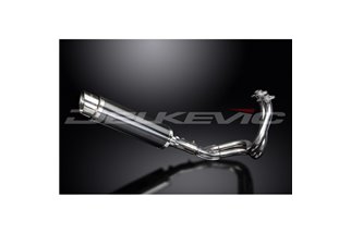 KAWASAKI KLE650 VERSYS 2007-14 SCARICO COMPLETO 350MM CARBONIO TONDO BSAU SILENZIATORE