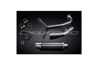 YAMAHA MT125 2014-2019 SISTEMA DI SCARICO COMPLETO SILENZIATORE TONDO BSAU IN CARBONIO DA 350 MM