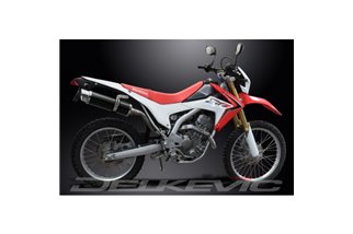 HONDA CRF250 LM 2012-16 SISTEMA DI SCARICO COMPLETO 350MM CARBONIO SILENZIATORE BSAU TONDO