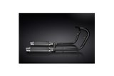 KAWASAKI W650 W800 2019-24 SCARICO COMPLETO 2-2 SILENZIATORI TONDO 350MM CARBONIO CERAMICA